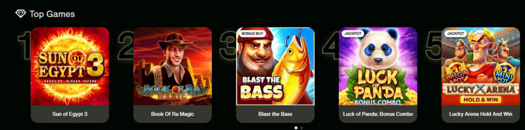 top 5 games at cashwin casino